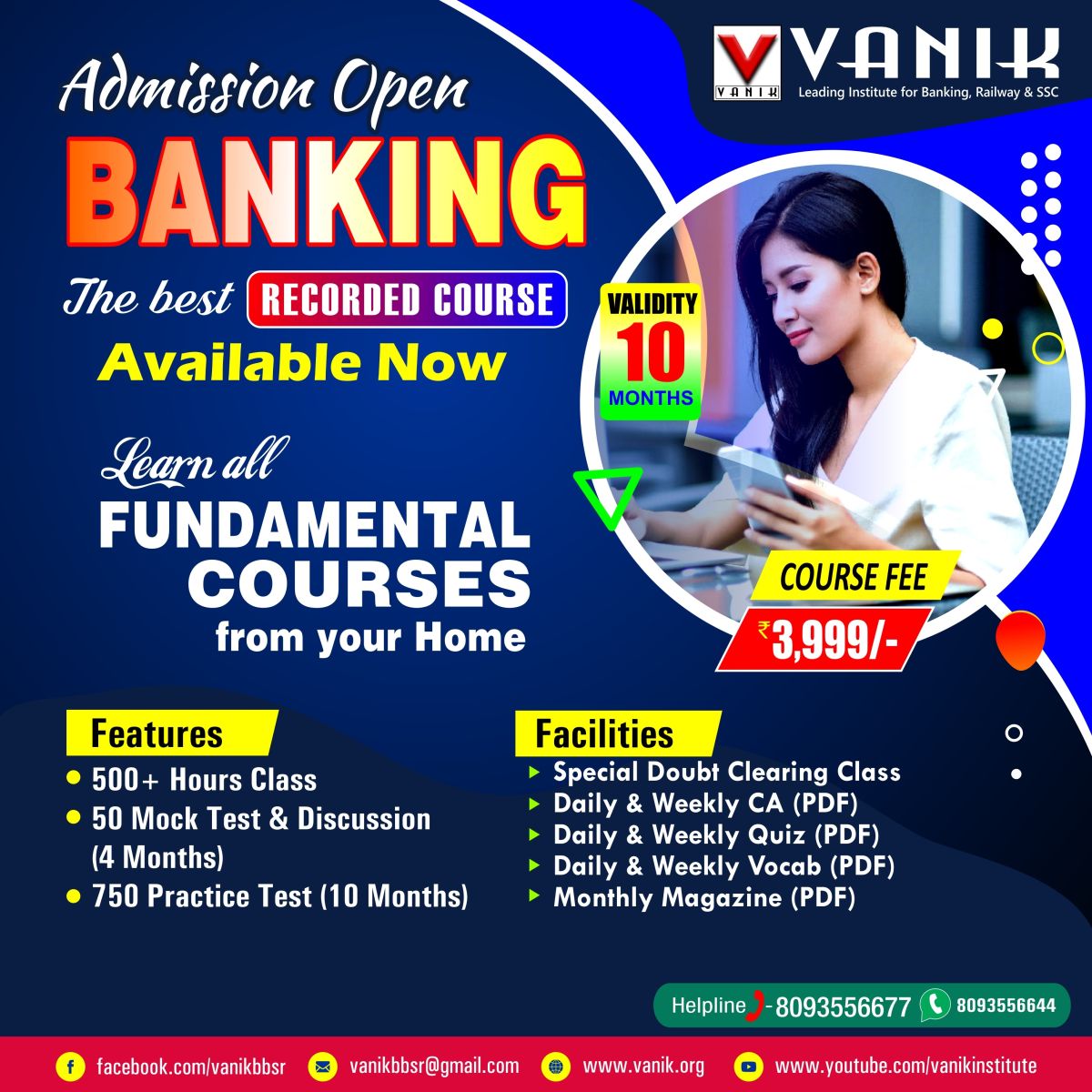 VANIK Best Institute in Odisha Coaching for UPSC OPSC BANKING VANIK Best Institute in Odisha Coaching for UPSC OPSC BANKING